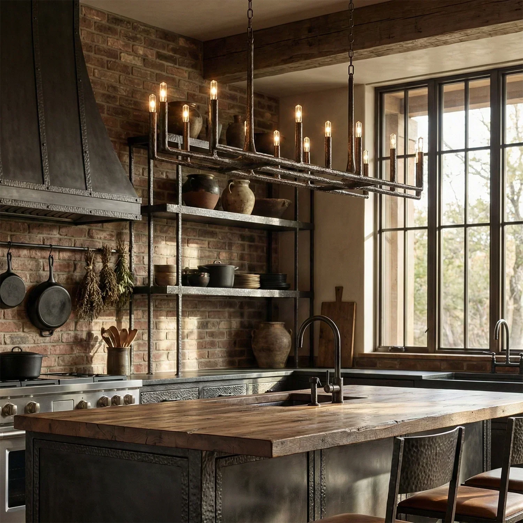 Avarit Forged Round Chandelier