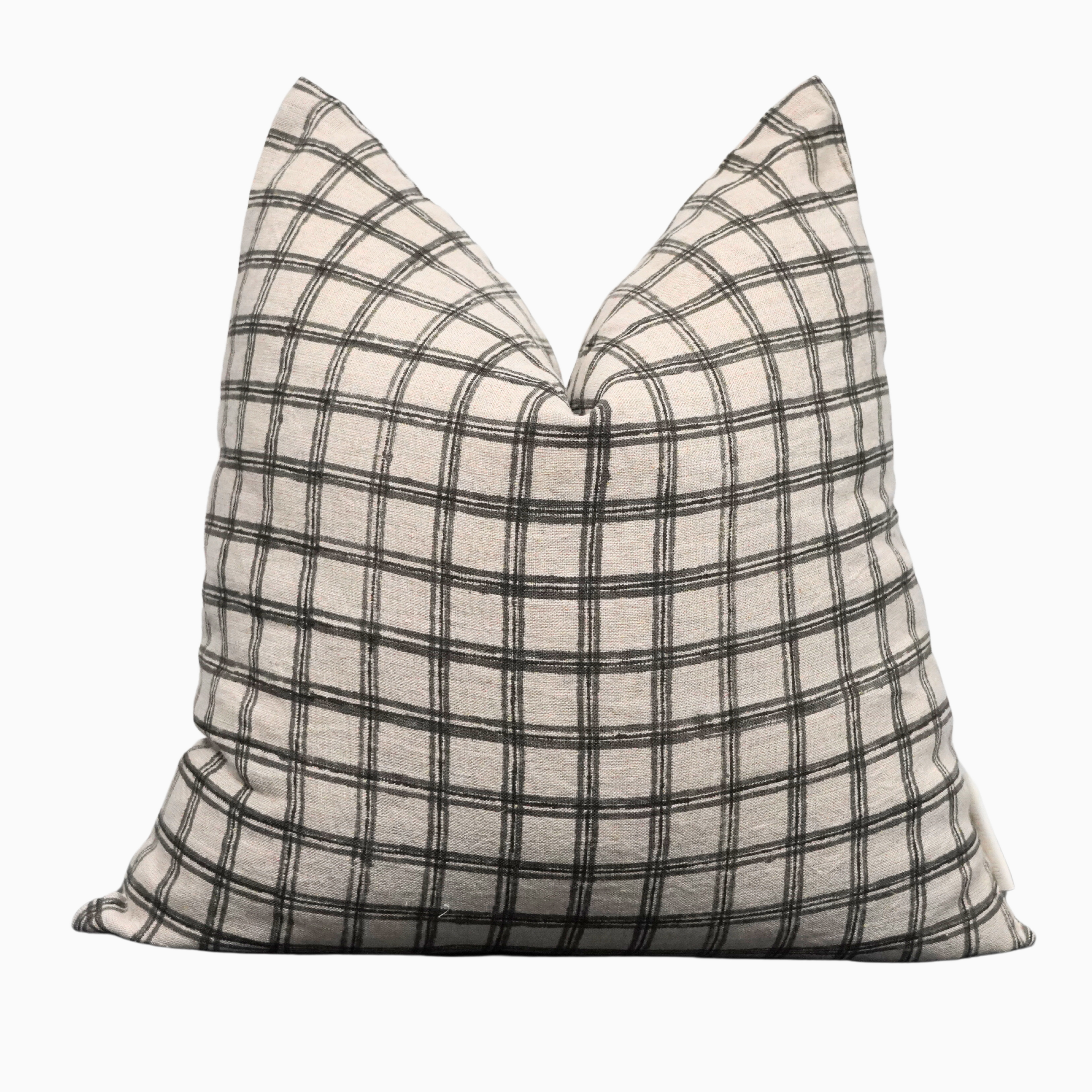 Morin Hand Block Linen Pillow Cover