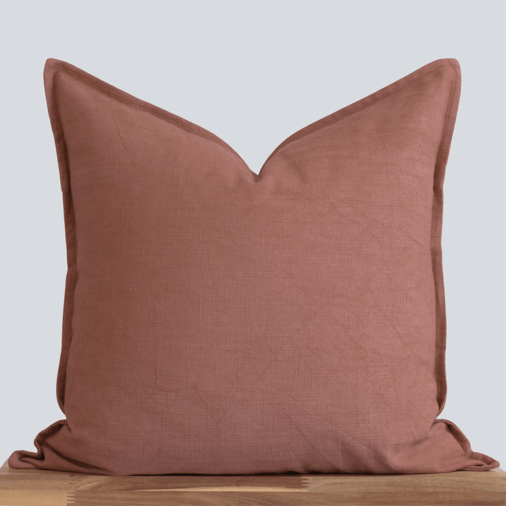 Rust Solid Color Pillow Cover