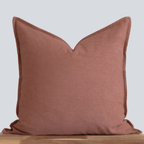 Rust Solid Color Pillow Cover