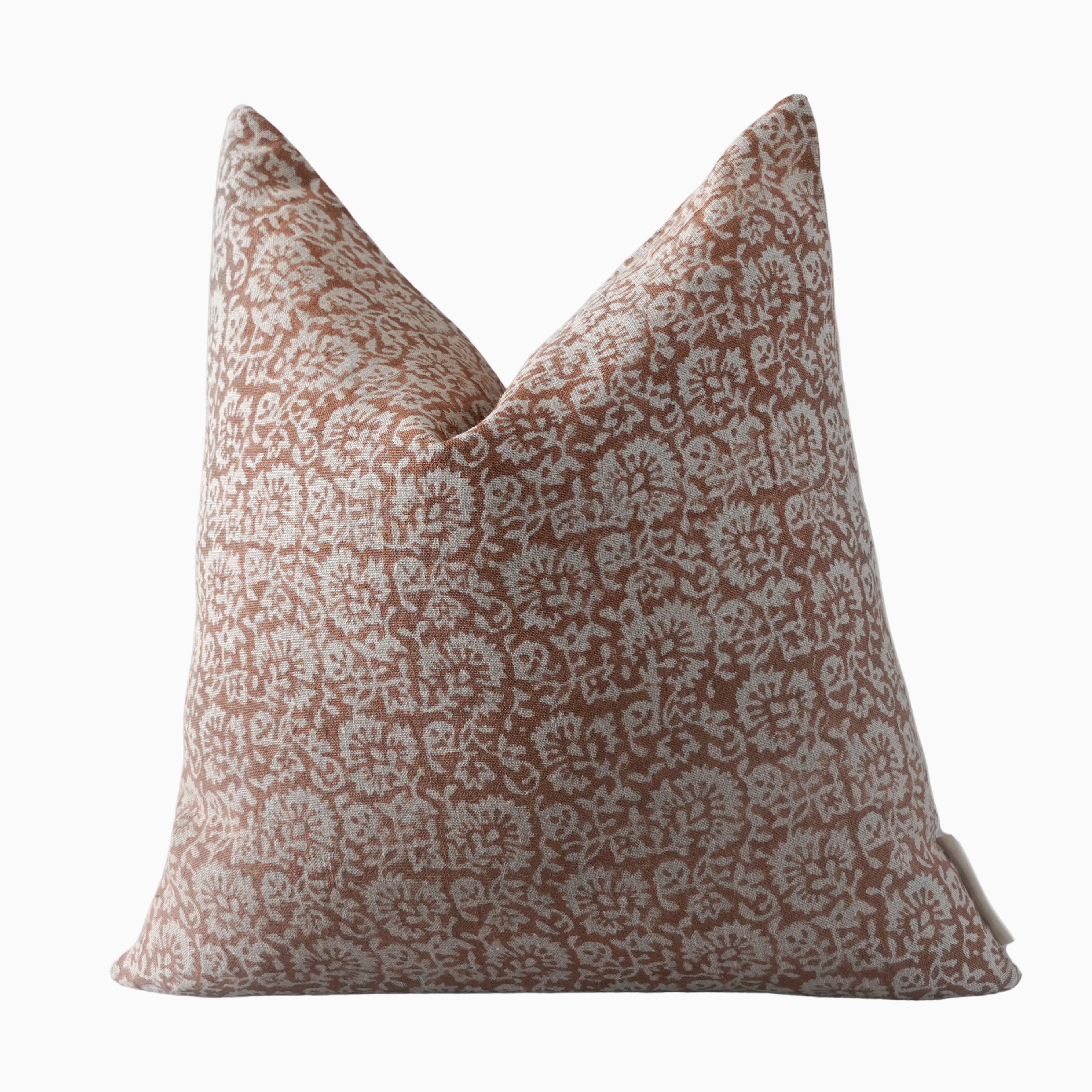Juba Indian Hand Block Linen Pillow cover