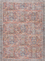 Urpi Rose & Blue Washable Area Rug - Clearance