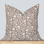 Nina Floral Block Printed Pillow Cover