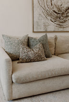 Bayode Hand Block Linen Pillow Cover