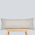 Mori Floral Block Printed Lumbar Pillow Cover