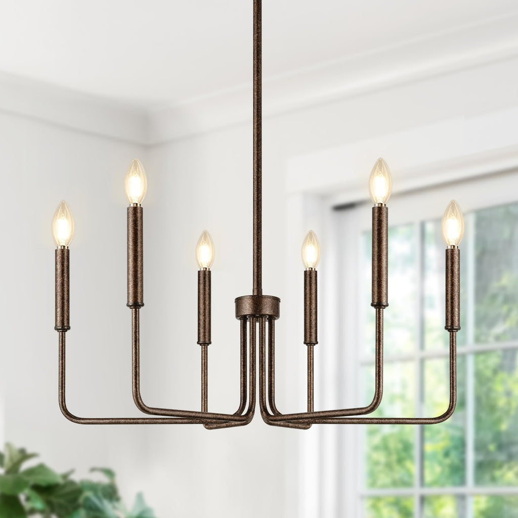 Farmhouse Hanging Candle Chandelier