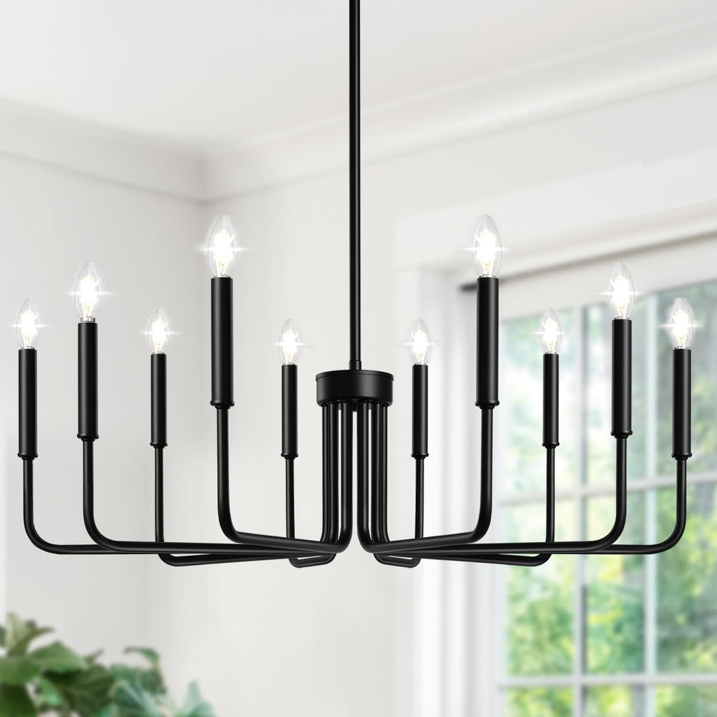 Farmhouse Hanging Candle Chandelier