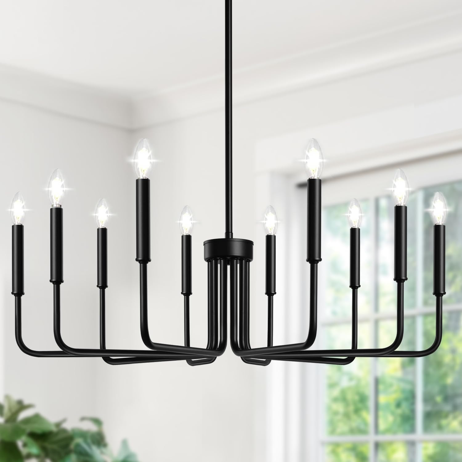 Farmhouse Hanging Candle Chandelier