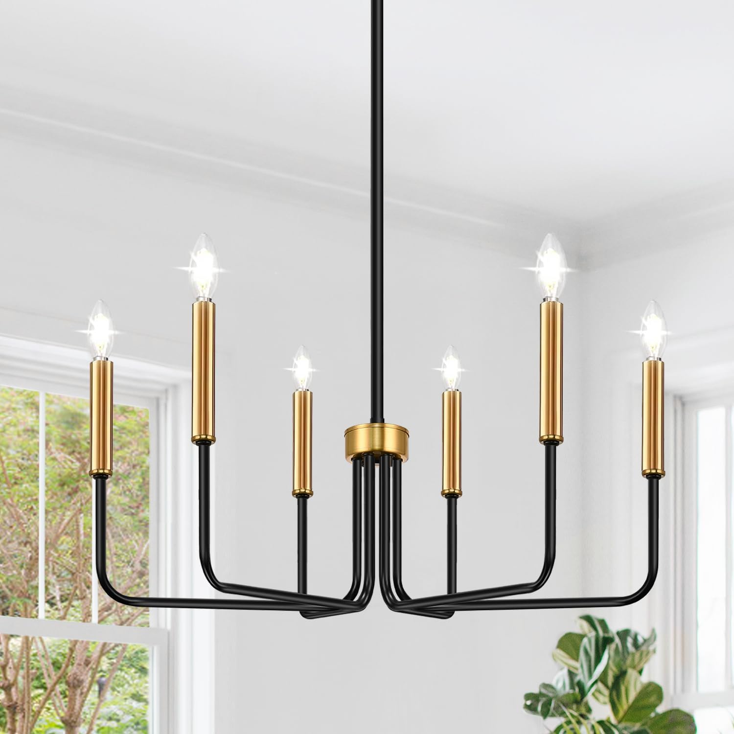 Farmhouse Hanging Candle Chandelier