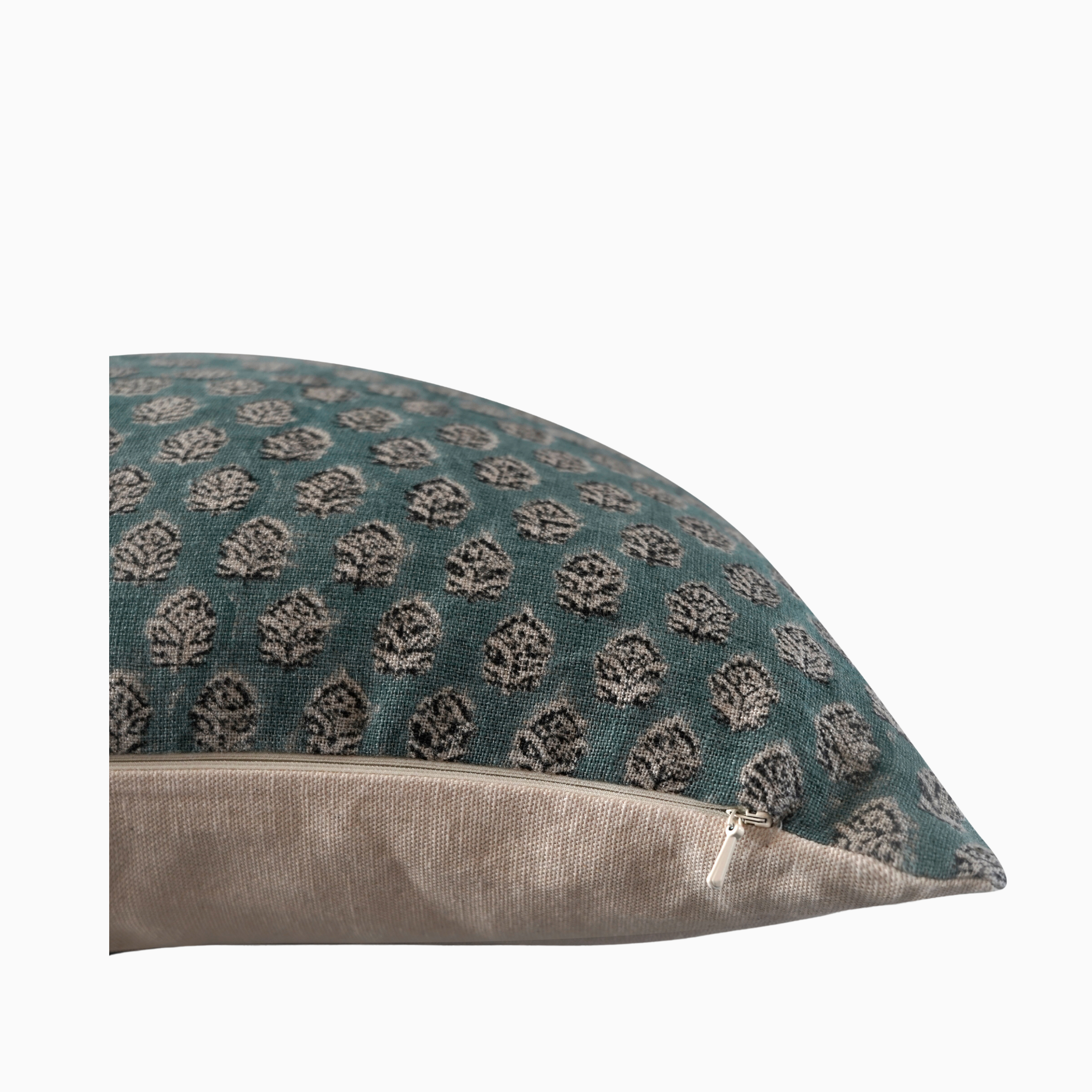 ONI Hand Block Linen Pillow Cover