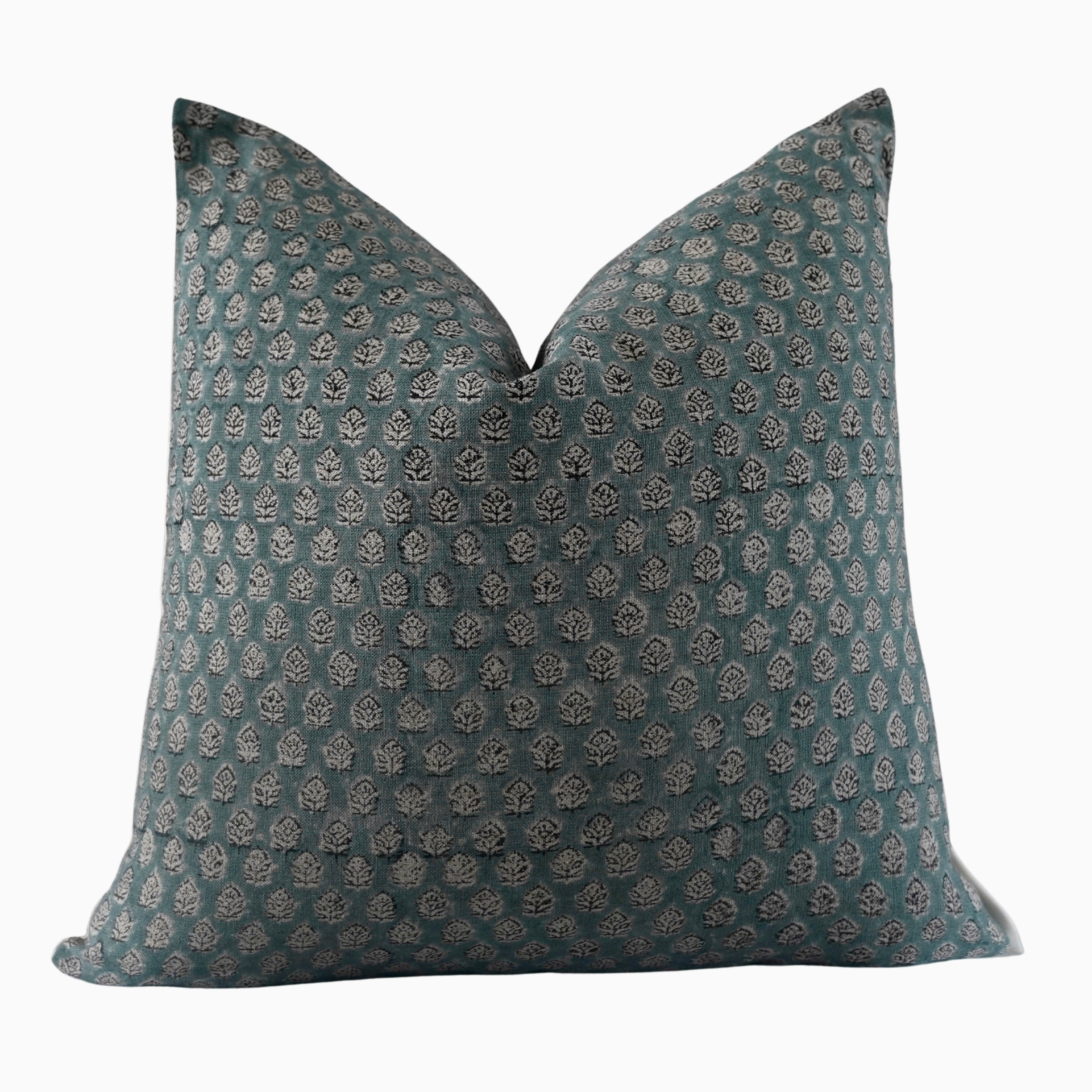 ONI Hand Block Linen Pillow Cover