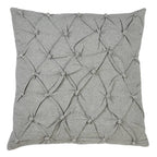 Pintuck Diamond Design Cotton Down Filled Decorative Throw Pillow 18" W x 18"