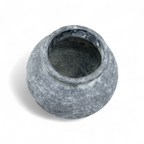 Distressed Charcoal Terracotta Clay Vase