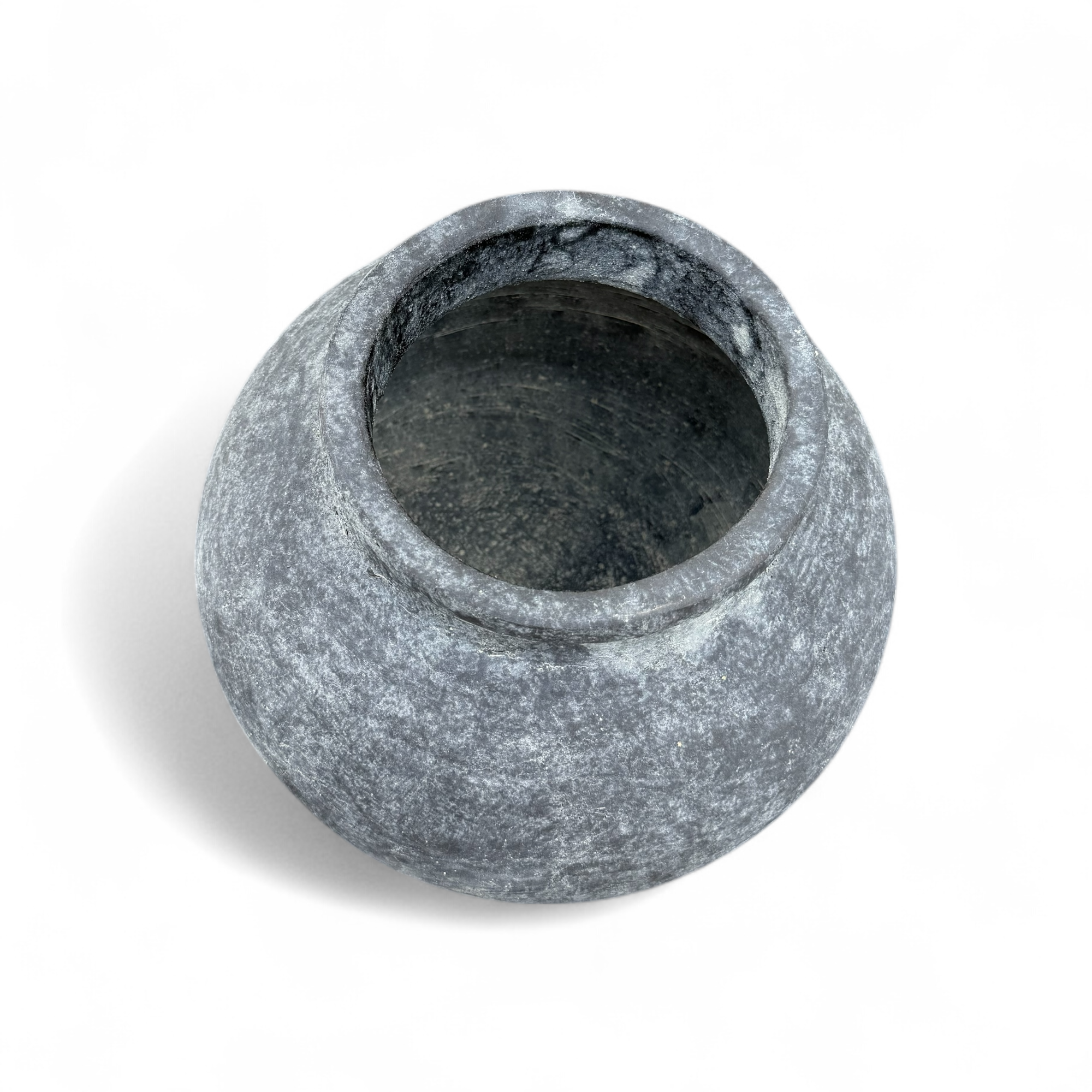 Distressed Charcoal Terracotta Clay Vase