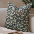Block Print Duck Canvas 14x20 Pillow Cover