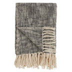 Black Tassel 100% Cotton Throw