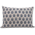Block Print Linen 22x22 Pillow Cover