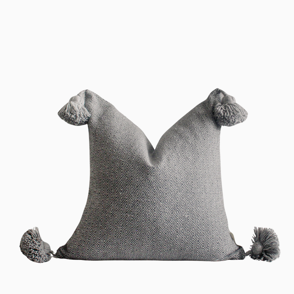 Handmade Pom Pom Pillow Cover