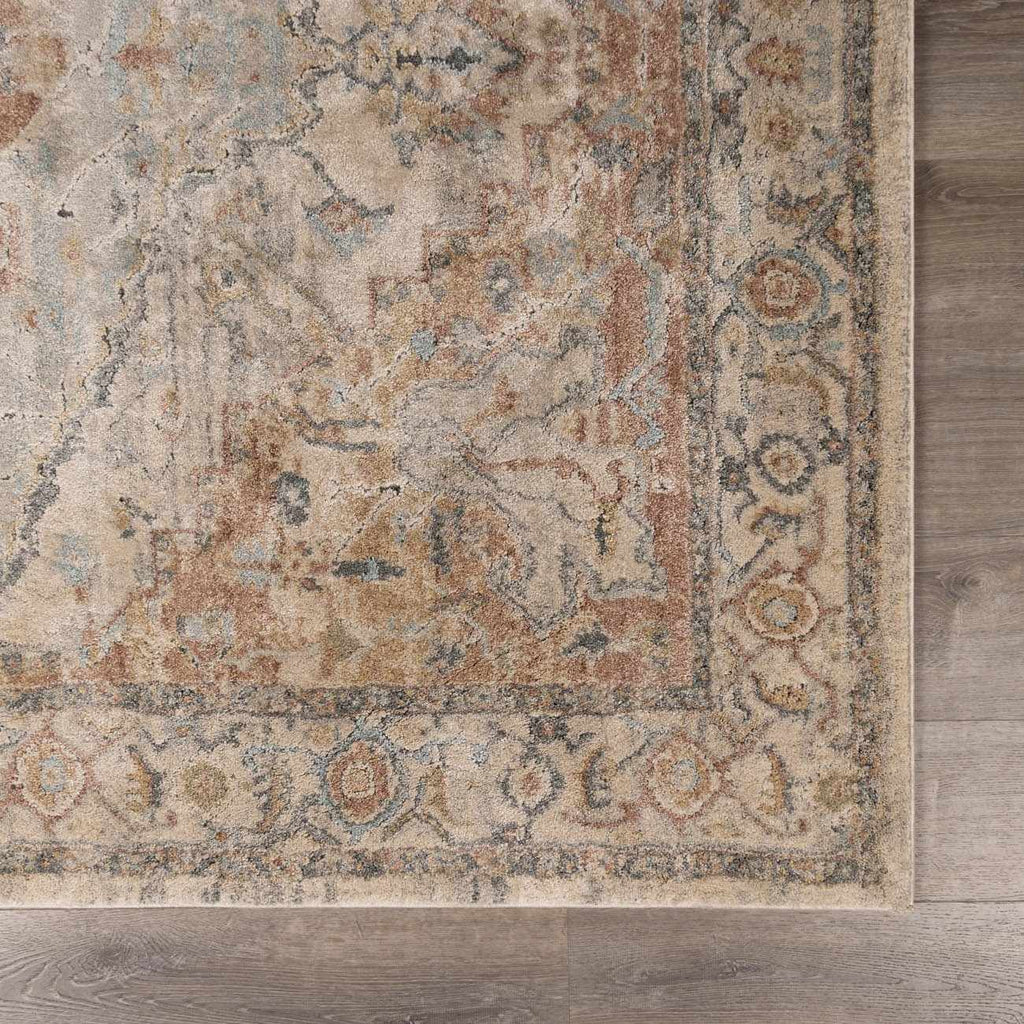 Vaeda Blue & Beige Luxe Rug