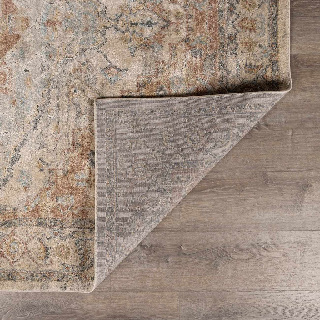 Vaeda Blue & Beige Luxe Rug
