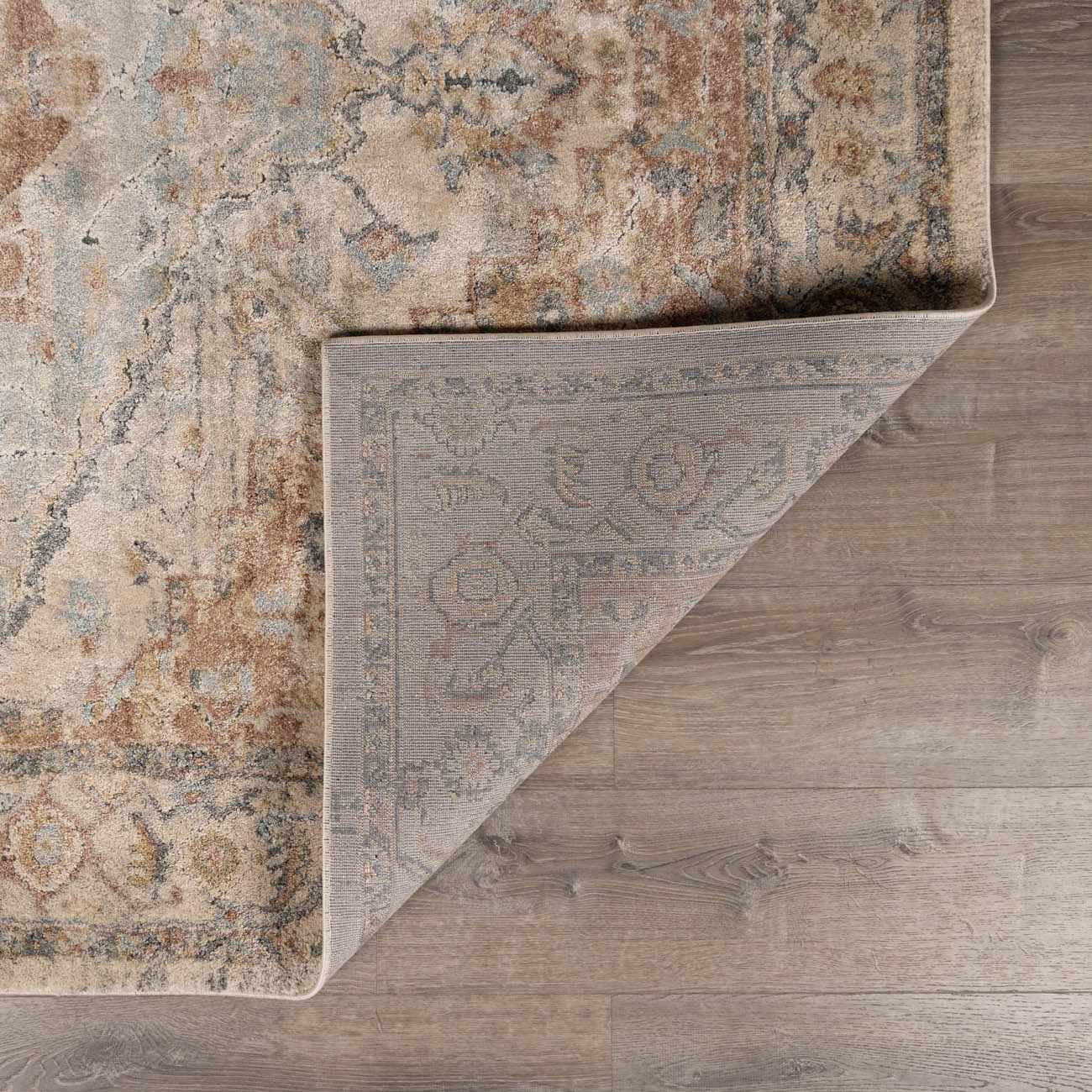 Vaeda Blue & Beige Luxe Rug