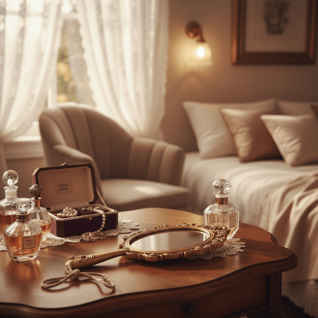 Antique Handheld Mirror