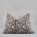 Bunmi Hand Block Linen Lumbar Pillow Cover