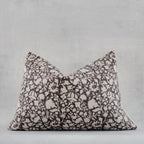 Bunmi Hand Block Linen Lumbar Pillow Cover