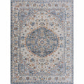 Hiti Cream&Blue Washable Rug - Clearance