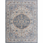 Hiti Cream&Blue Washable Rug - Clearance