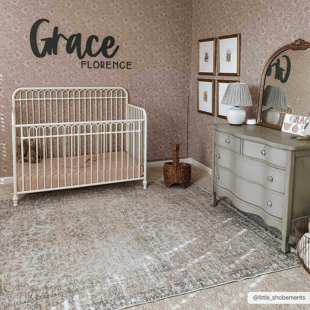 Cream Holi Washable Area Rug