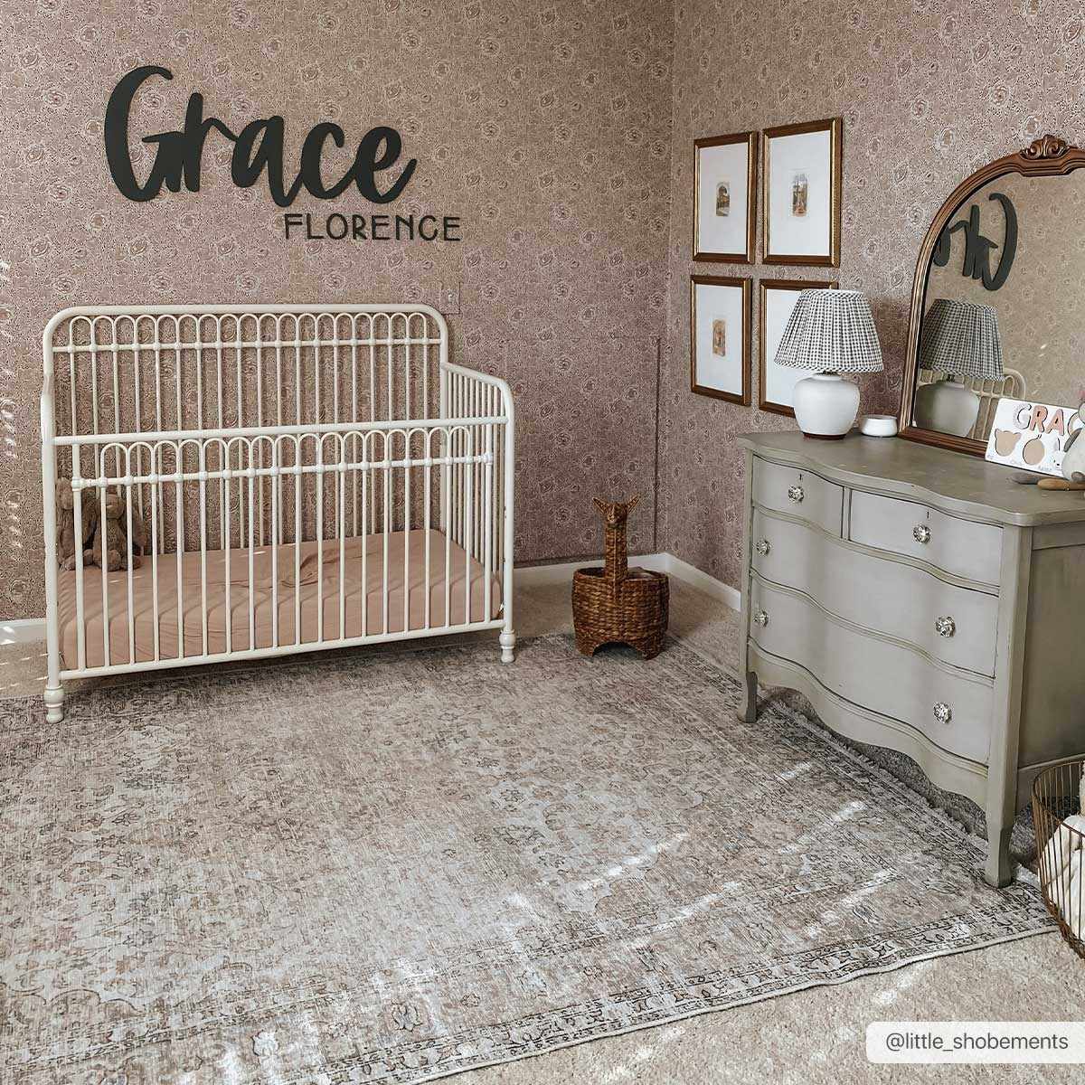 Cream Holi Washable Area Rug