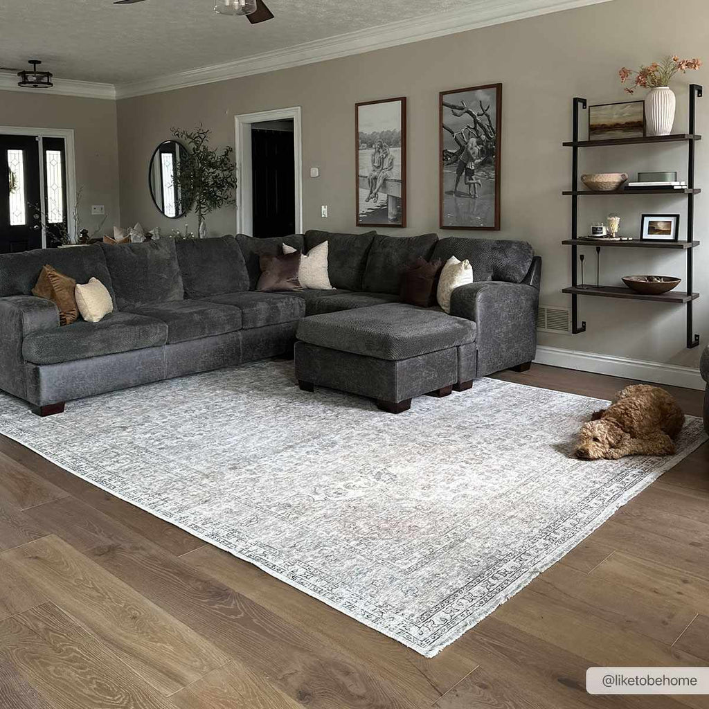 Cream Holi Washable Area Rug