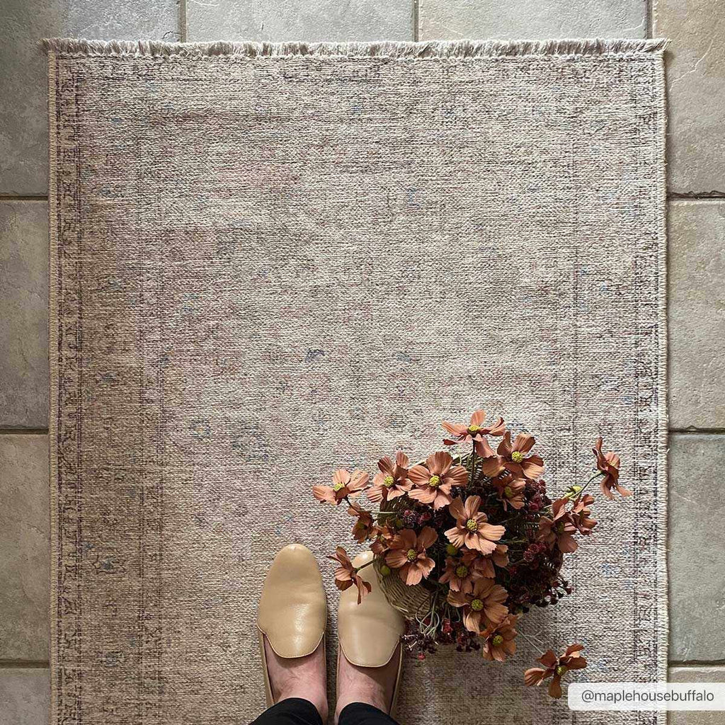 Cream Holi Washable Area Rug