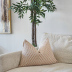 Adeola Hand Block Linen Pillow Cover
