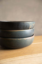 Rust Stoneware Pasta Bowl