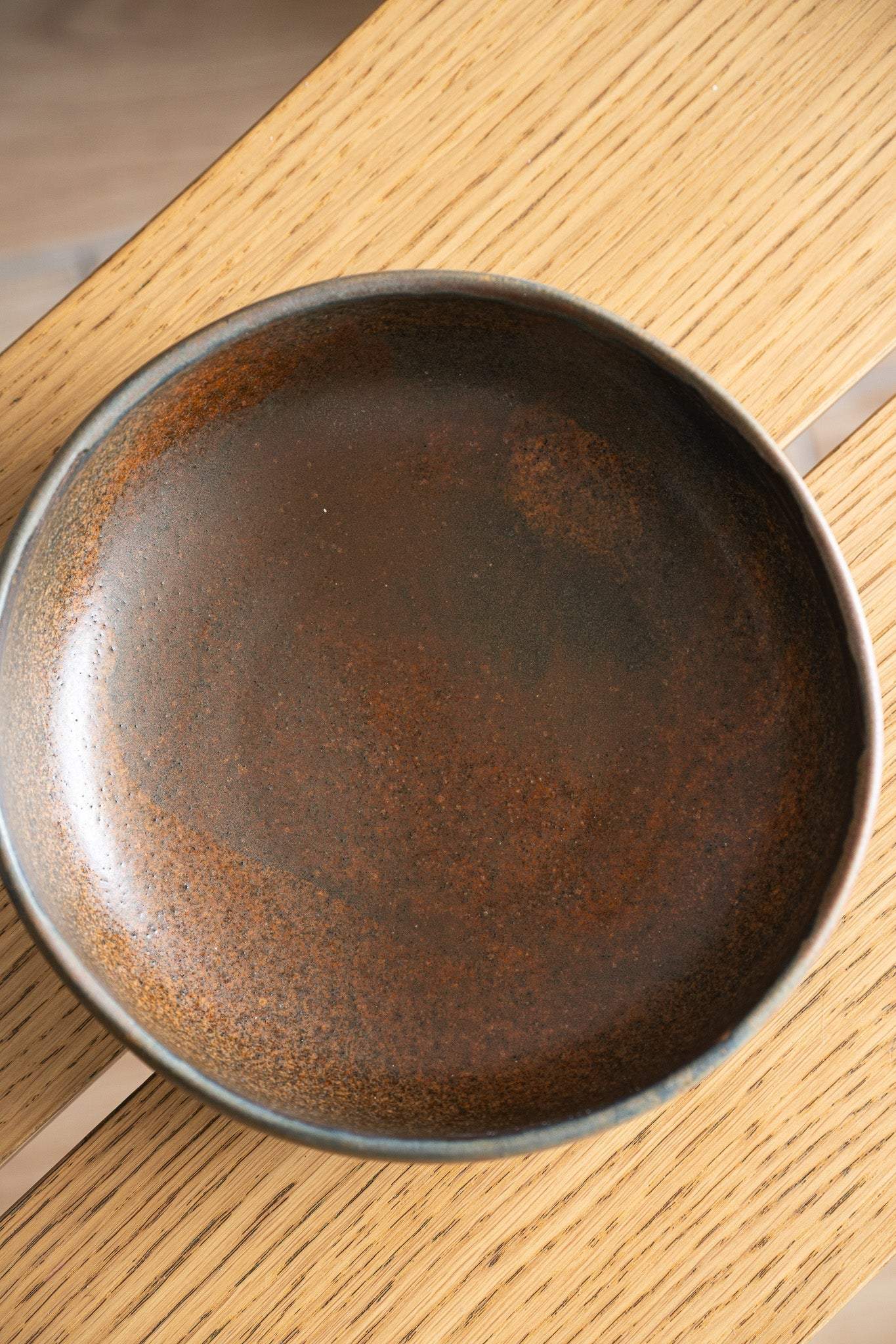 Rust Stoneware Pasta Bowl