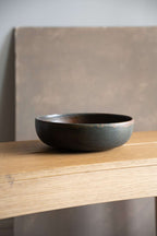 Rust Stoneware Pasta Bowl