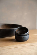 Rust Stoneware Pinch Bowl
