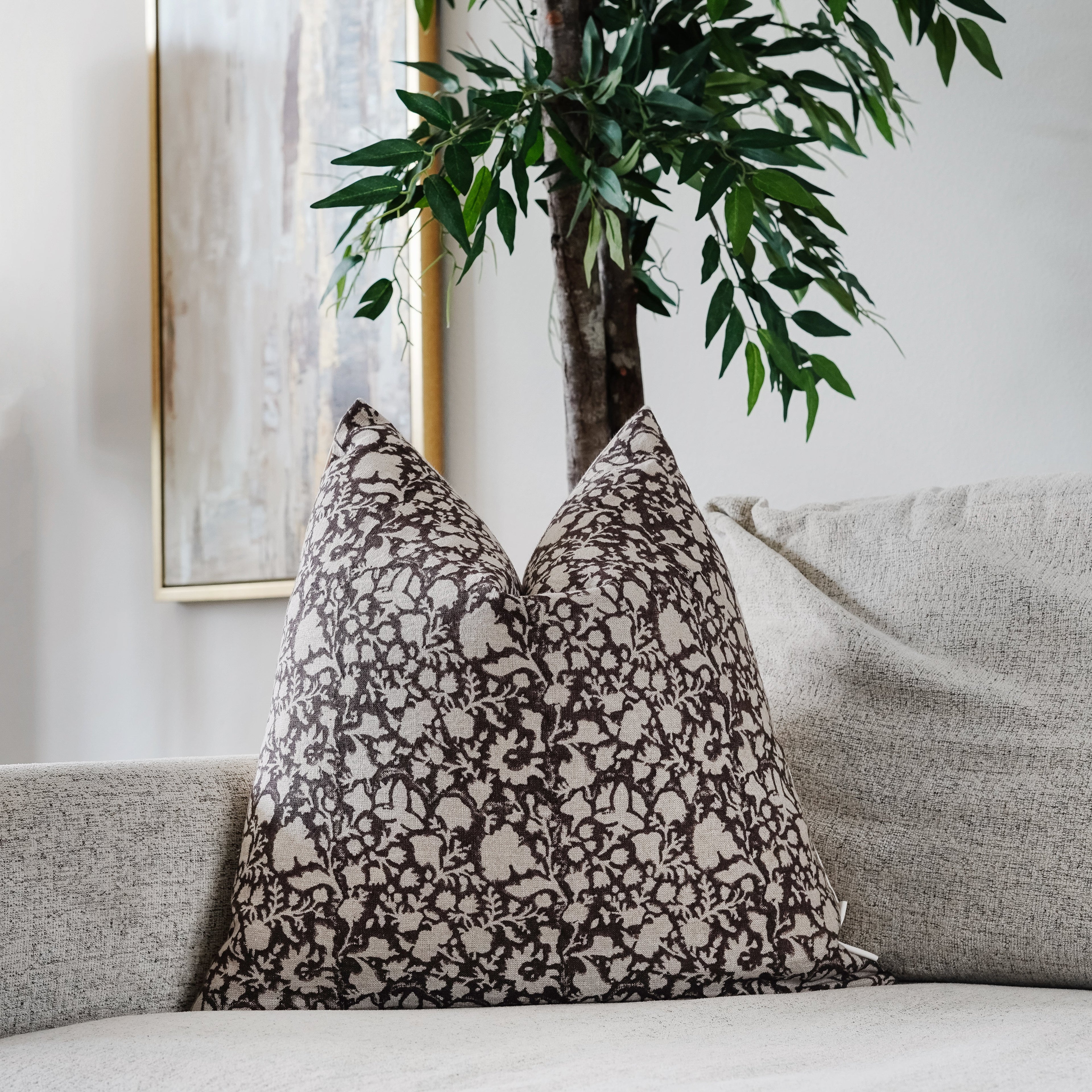 Bayo Hand Block Print Pillow Cover