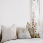 Abiola Hand Block Linen Pillow Cover