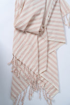 Salmon Cotton Linen Towel/Throw