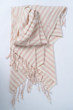 Salmon Cotton Linen Towel/Throw