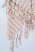 Salmon Cotton Linen Towel/Throw