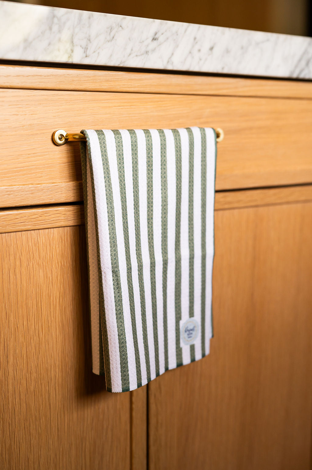 Jade Stripe Kitchen Towel