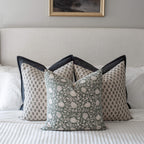 Sabine Floral Block Printed Pillow Cover