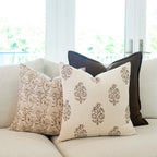 Solana Floral Block Printed Pillow Cover