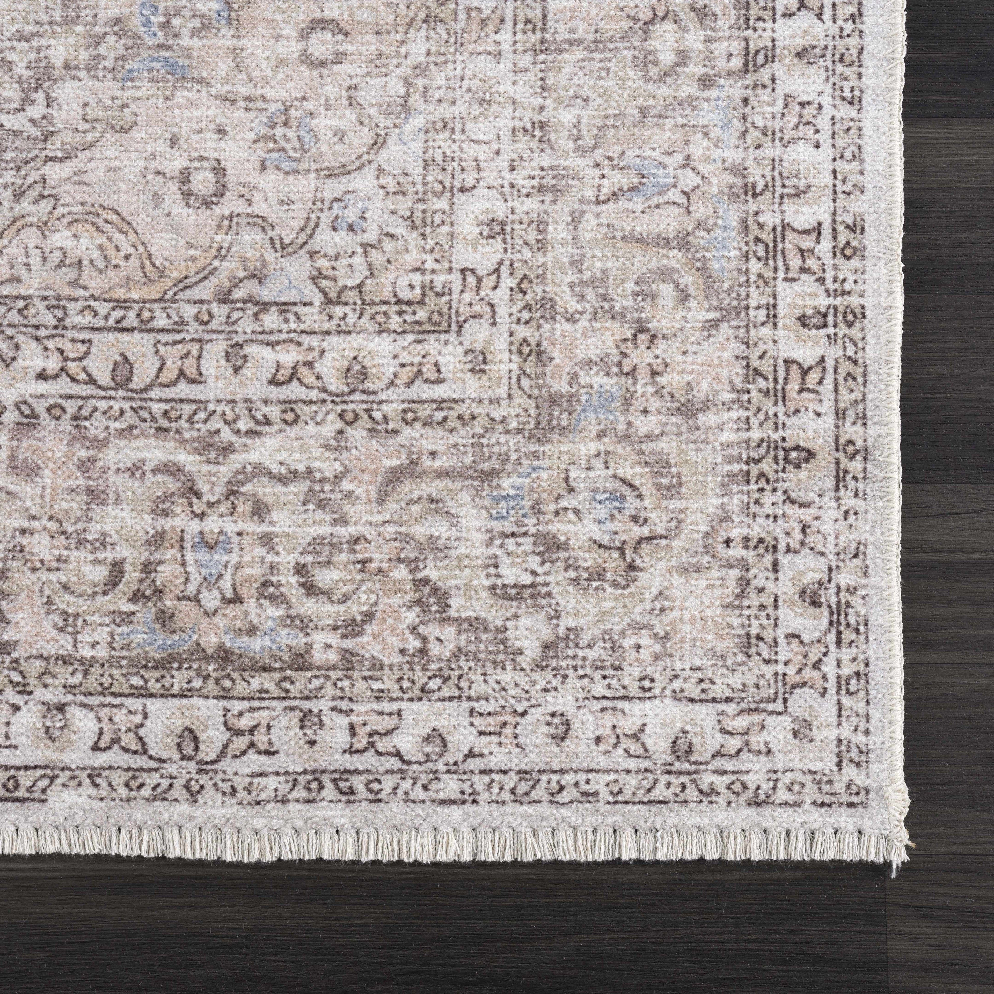 Cream Holi Washable Area Rug