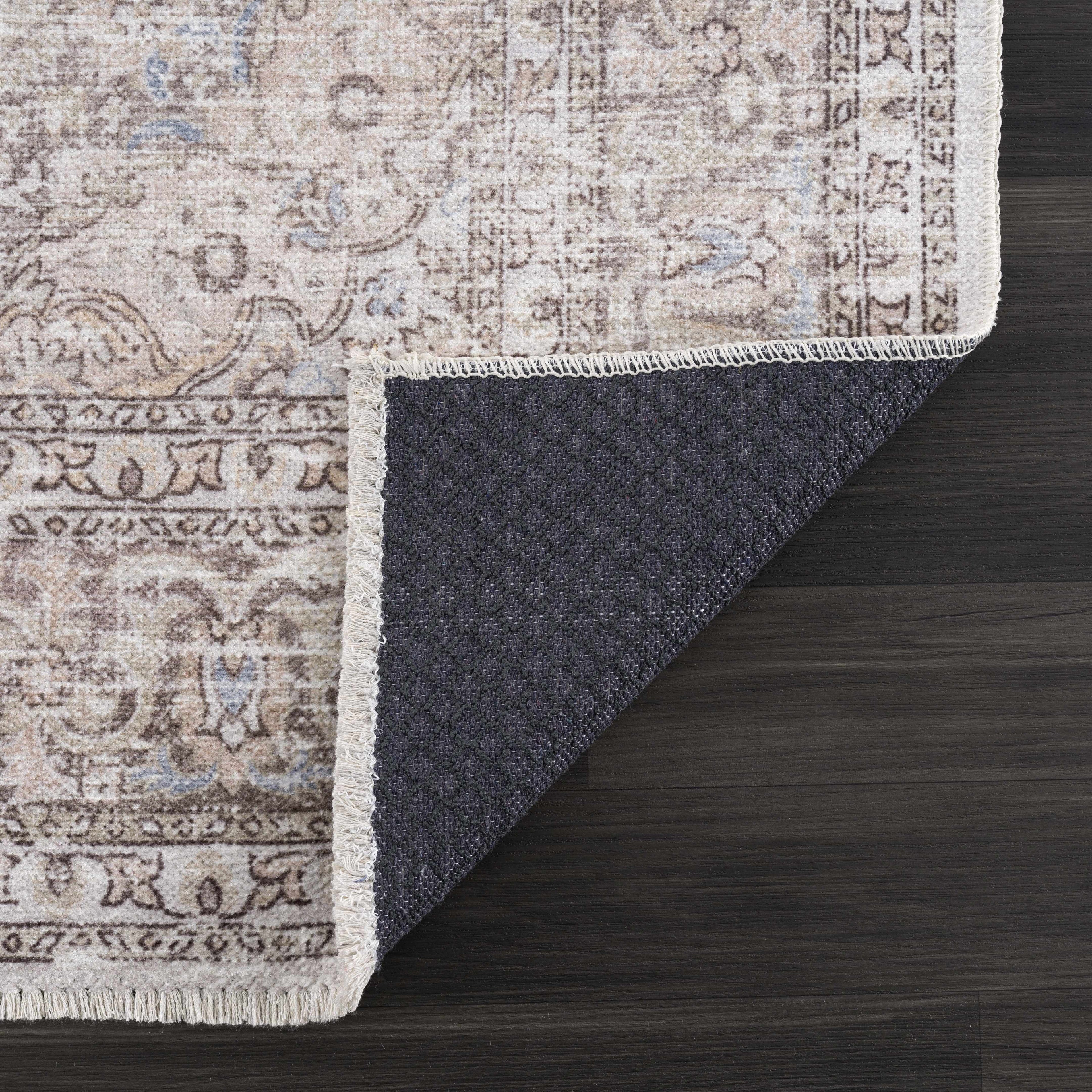 Cream Holi Washable Area Rug
