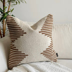 Tehran Pillow Cover – Neutral Kilim Inspired Boho Throw Pillow